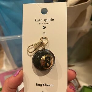 Kate Spade Black and Gold Bag Charm